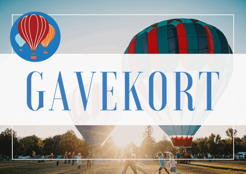 Gavekort til en ballonflyvning